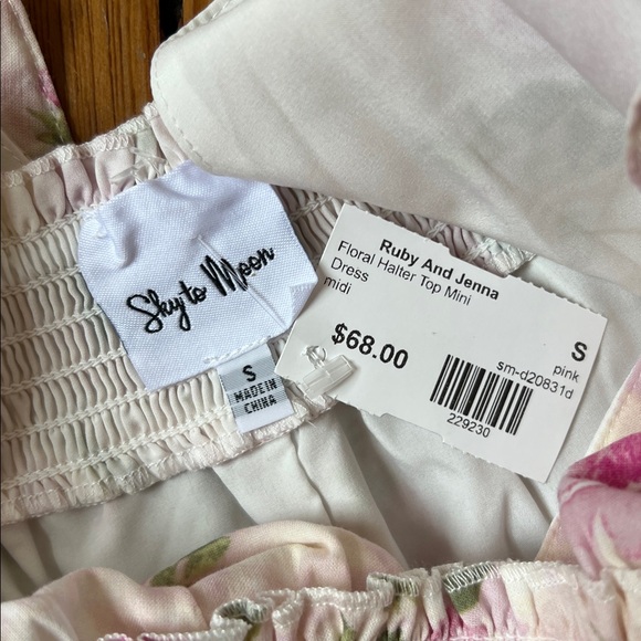 Sky to Moon Floral Halter Top Mini Dress - Picture 8 of 16